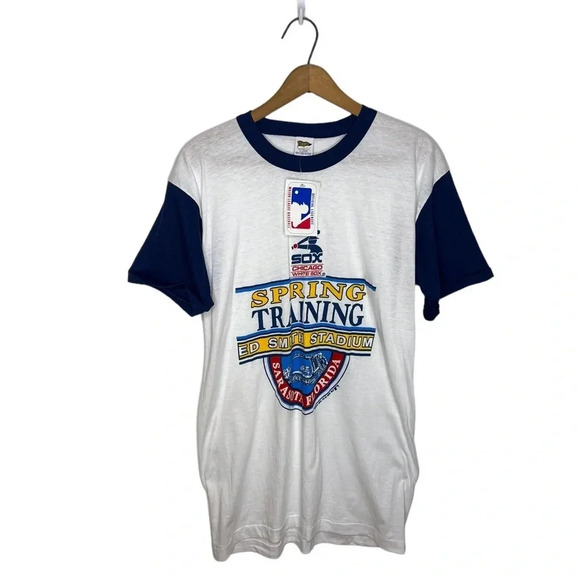 Single Stitch Vintage 1980s Spring Training White Sox Graphic Baseball T Shirt - Picture 12 of 12